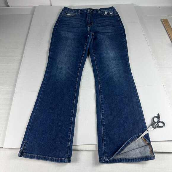 Judy Blue Jeans Women's 30x28* High Rise Slim Boot Cut Blue Stretch Denim Tag 30 - Picture 1 of 16